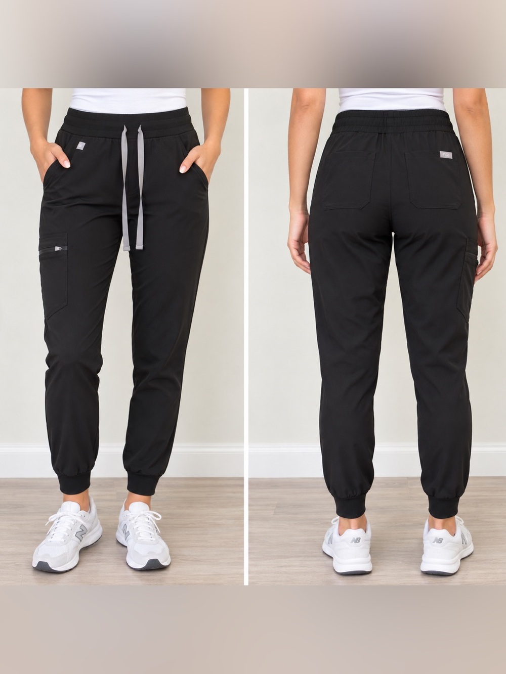 Figs Black Jogger Scrub Pant Size XS/ Tall